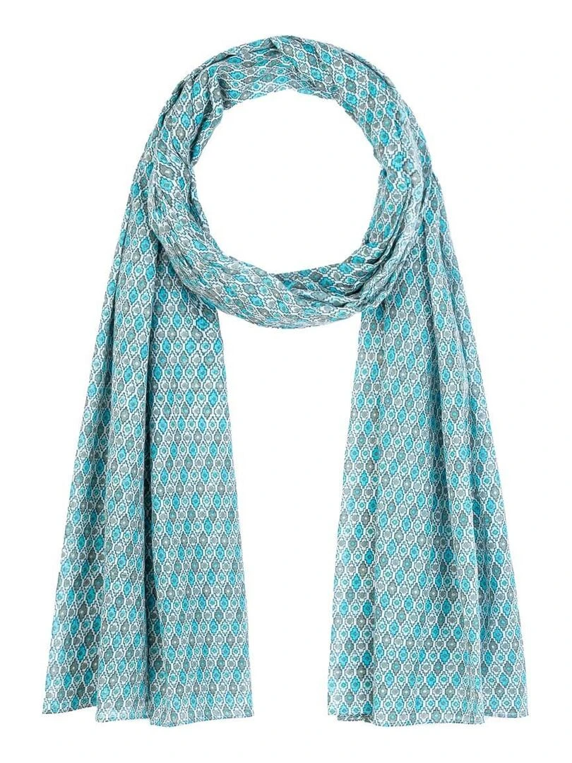 Chèche Princess   Bleu turquoise