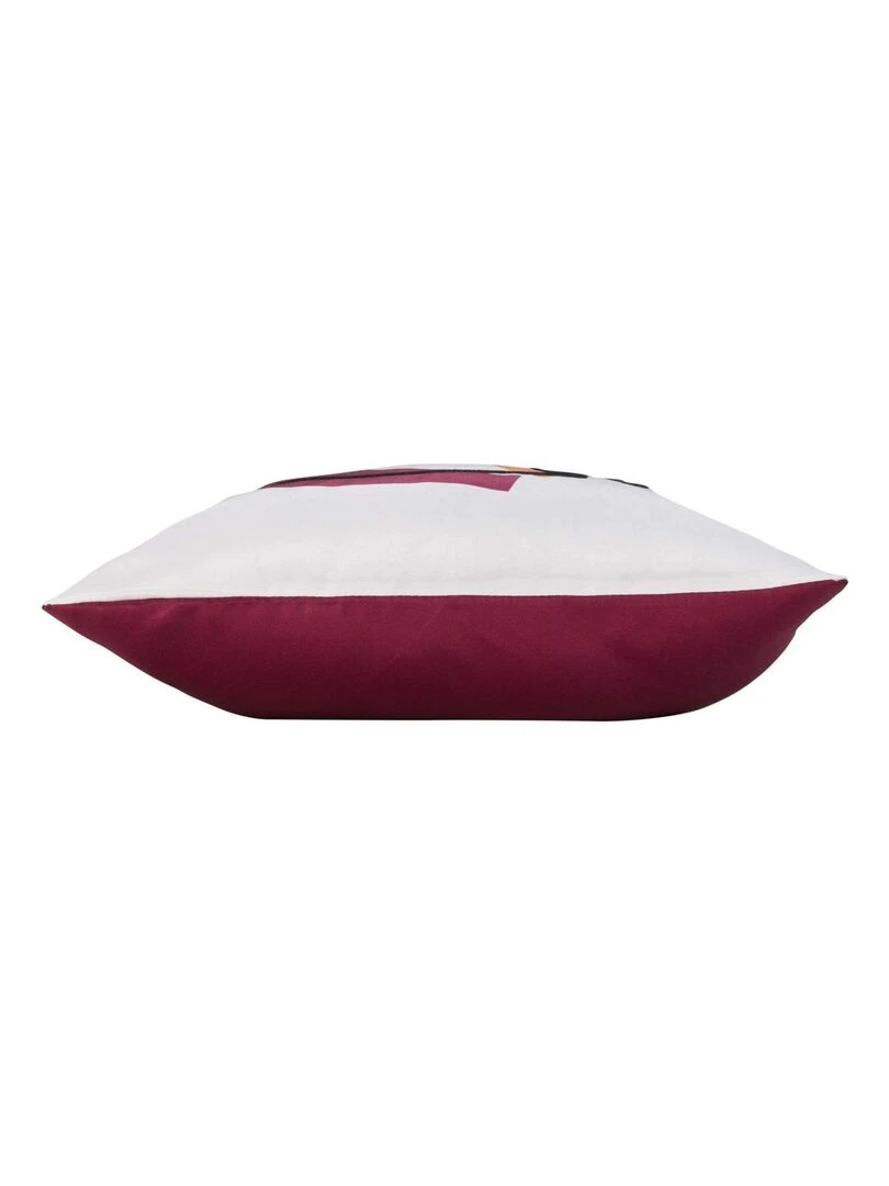 Coussin déhoussable au style contemporain   Rouge cerise