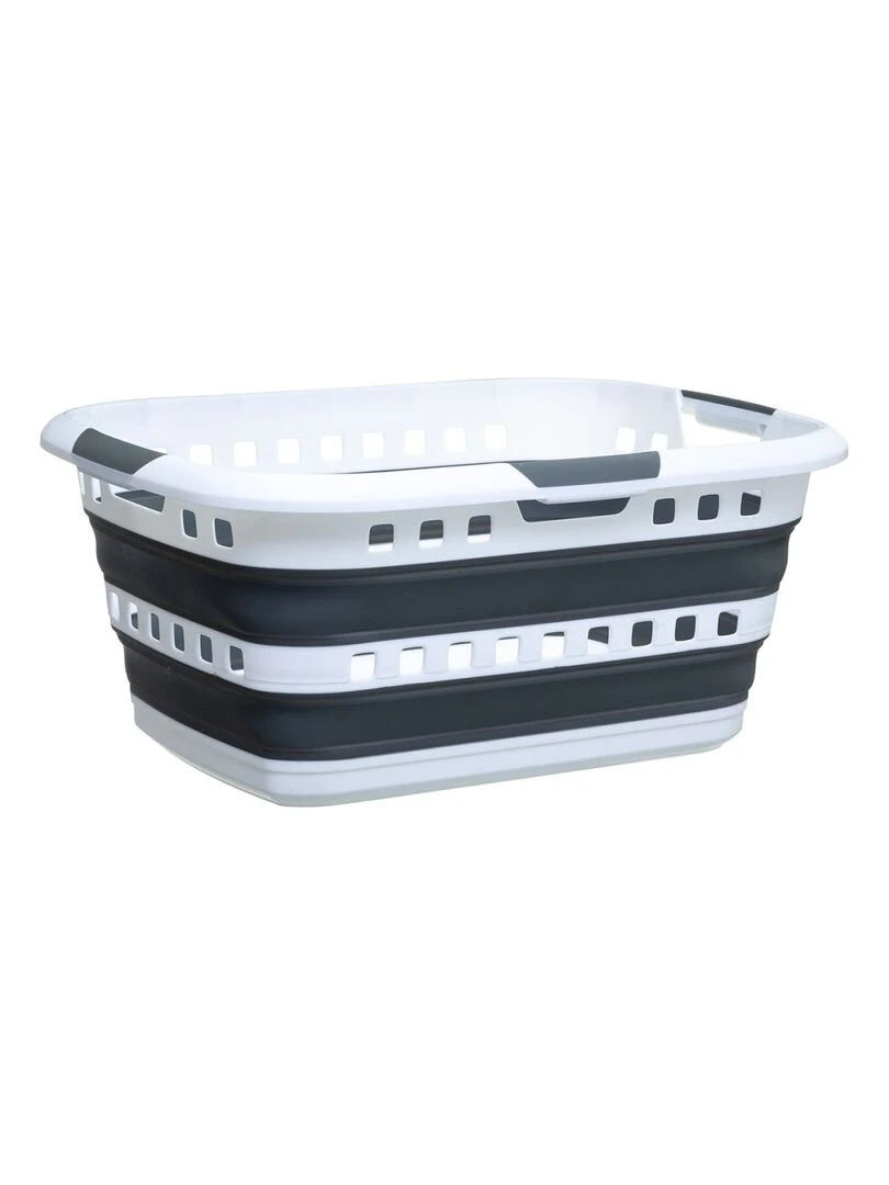 Panier à linge 45L pliable Blanc