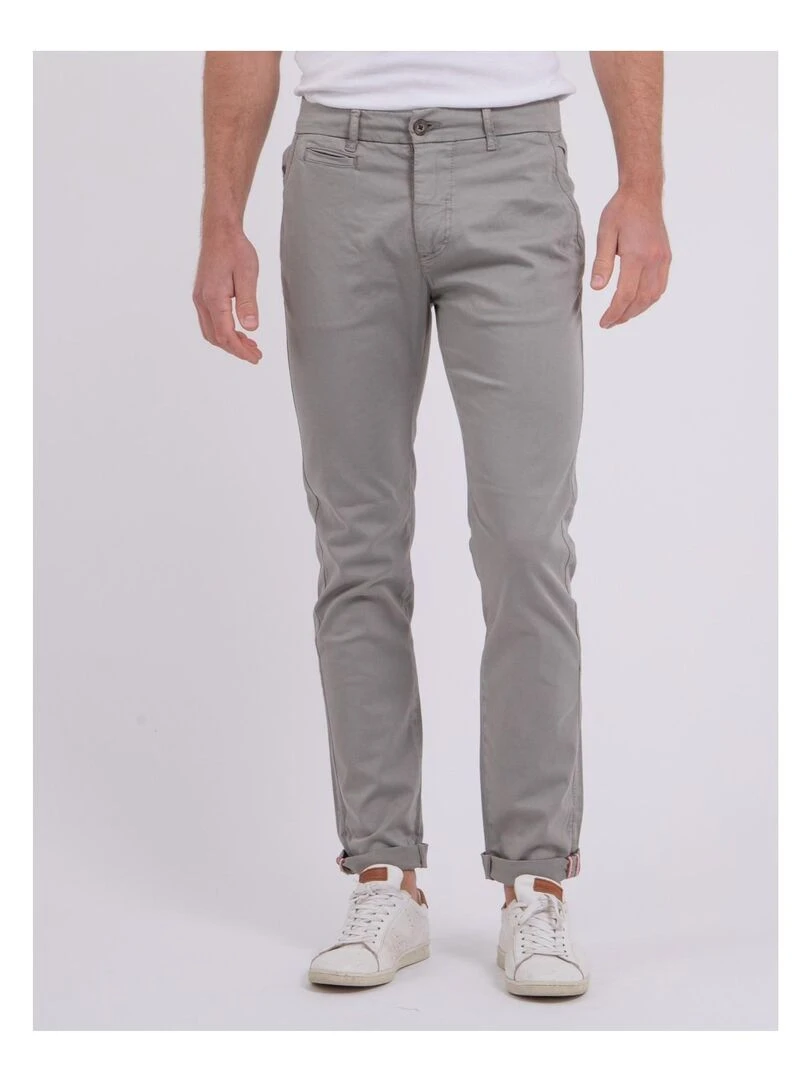 Pantalon chino CALES Gris