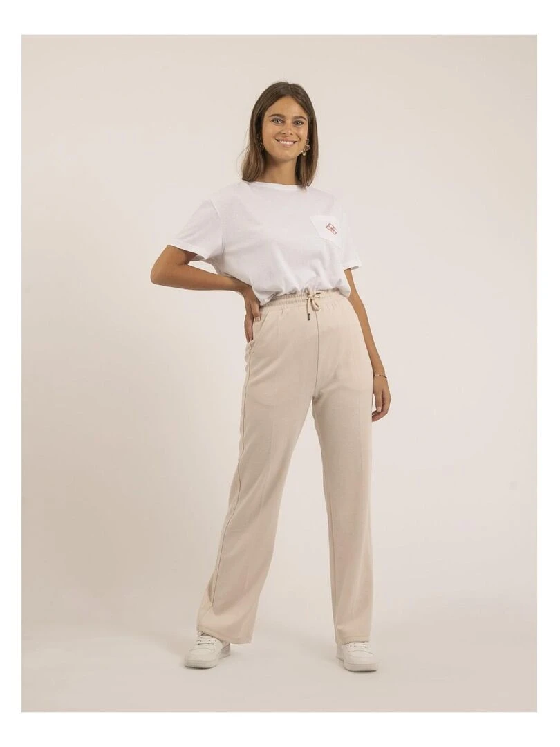 Pantalon évasé ERILIA   Ecru