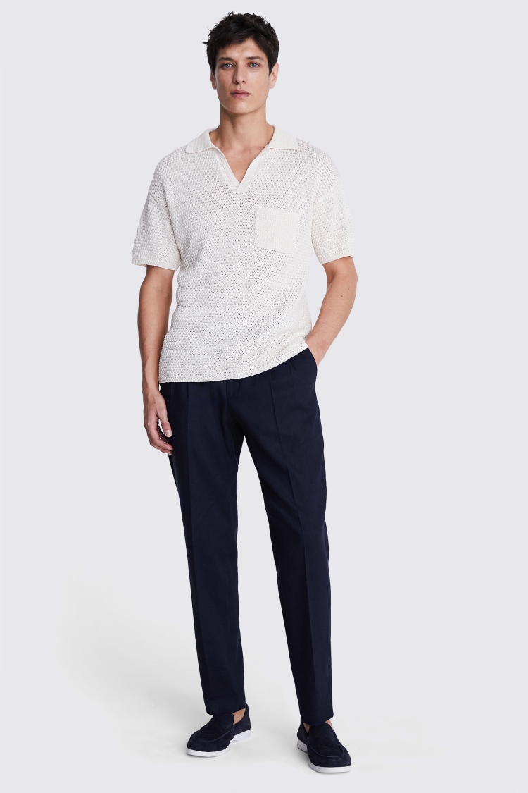 Slim Fit Khaki Donegal Trousers   Buy Online at Moss