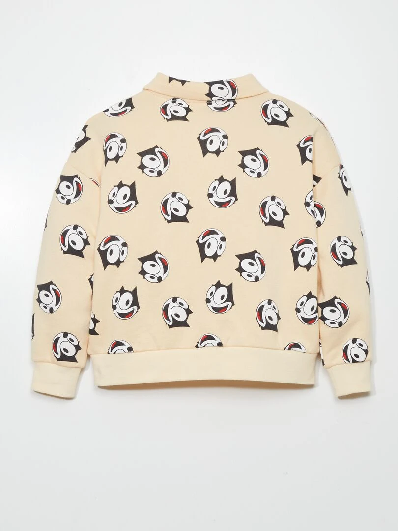 Sweat imprimé 'Felix the cat'   Beige