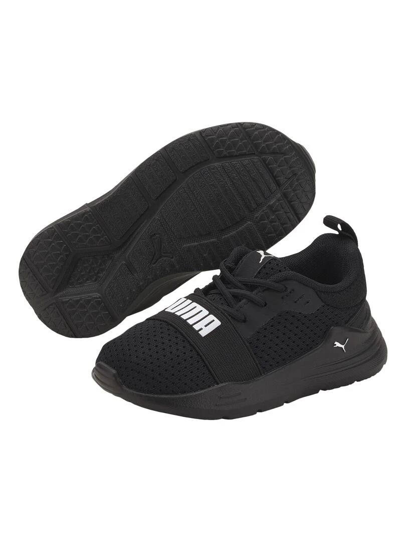 Basket à Lacets Enfant Puma Wired Run Ac   Noir