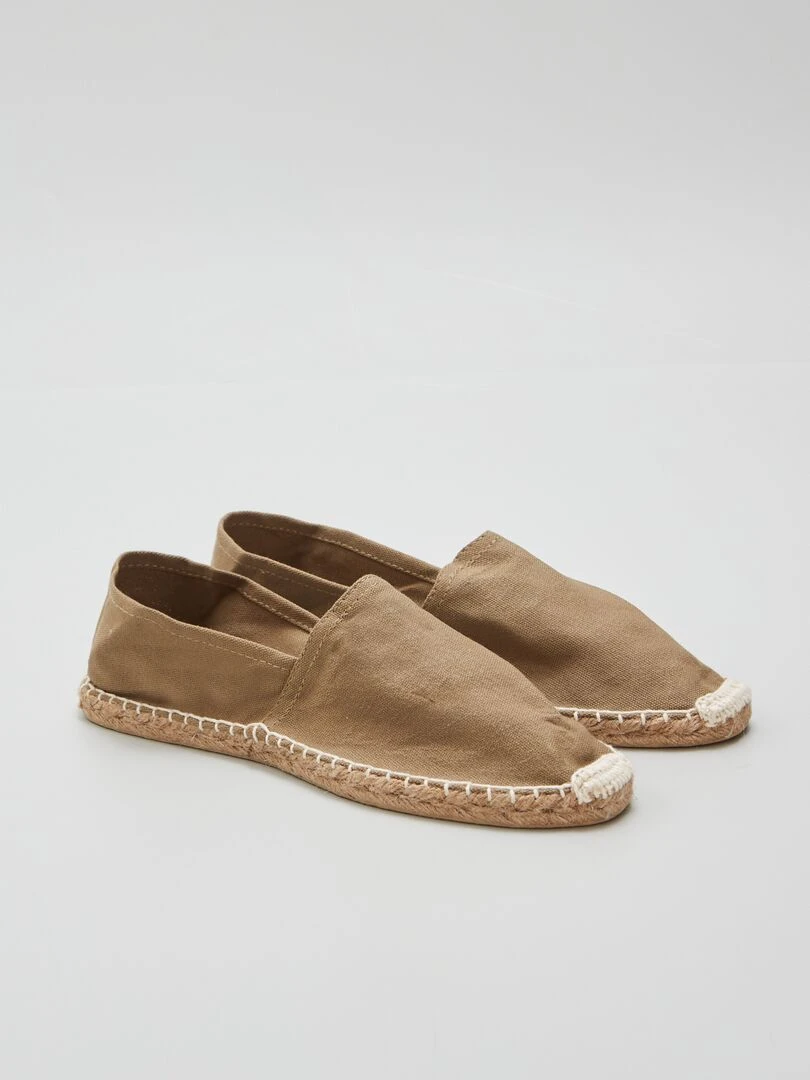 Espadrilles en toile Kaki