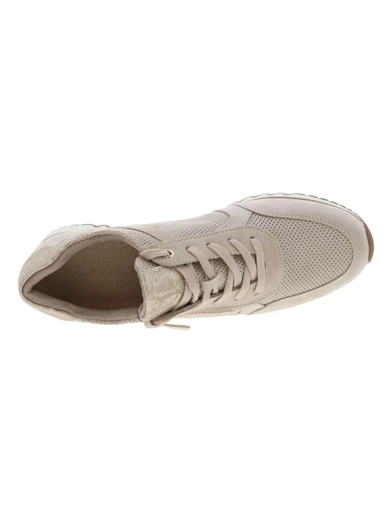 MARCO TOZZI   Baskets basses talon compensé   Beige