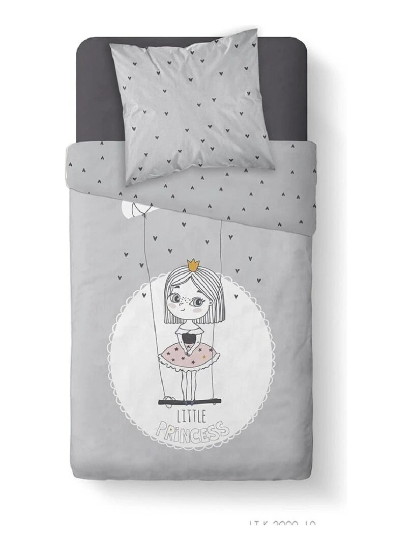 Parure de lit 'KOOL' 'TODAY'   Gris