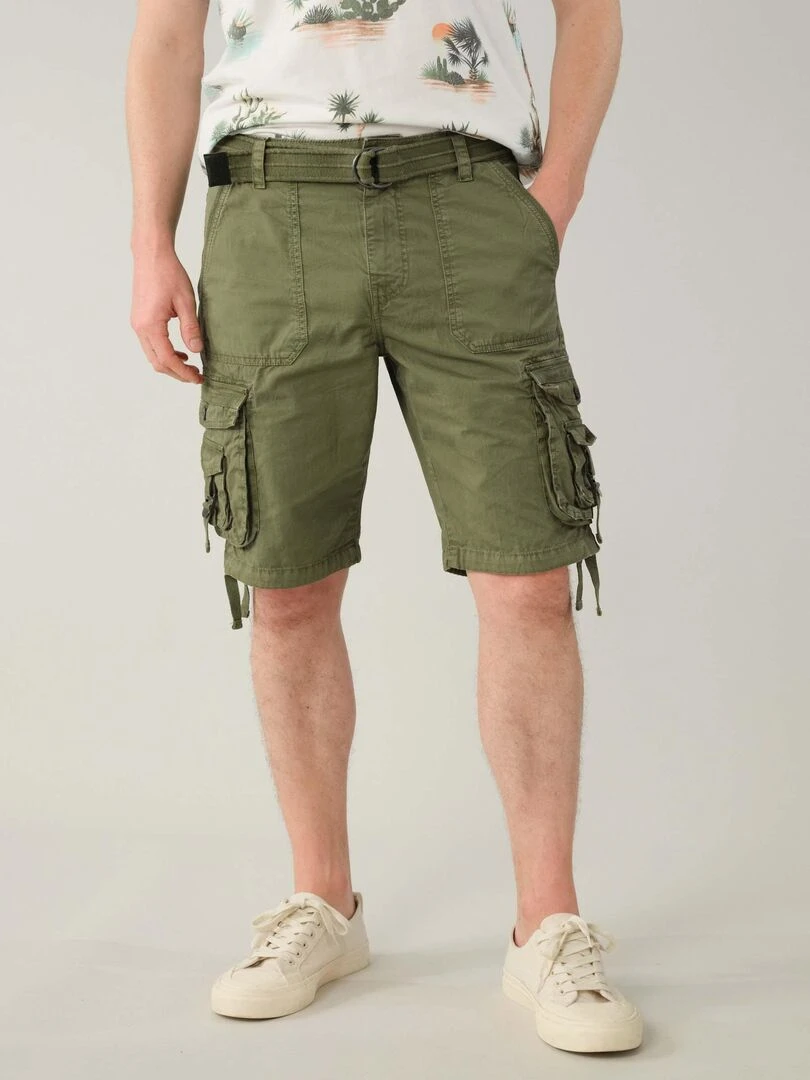 Bermuda casual pour homme 'Deeluxe' Vert forêt
