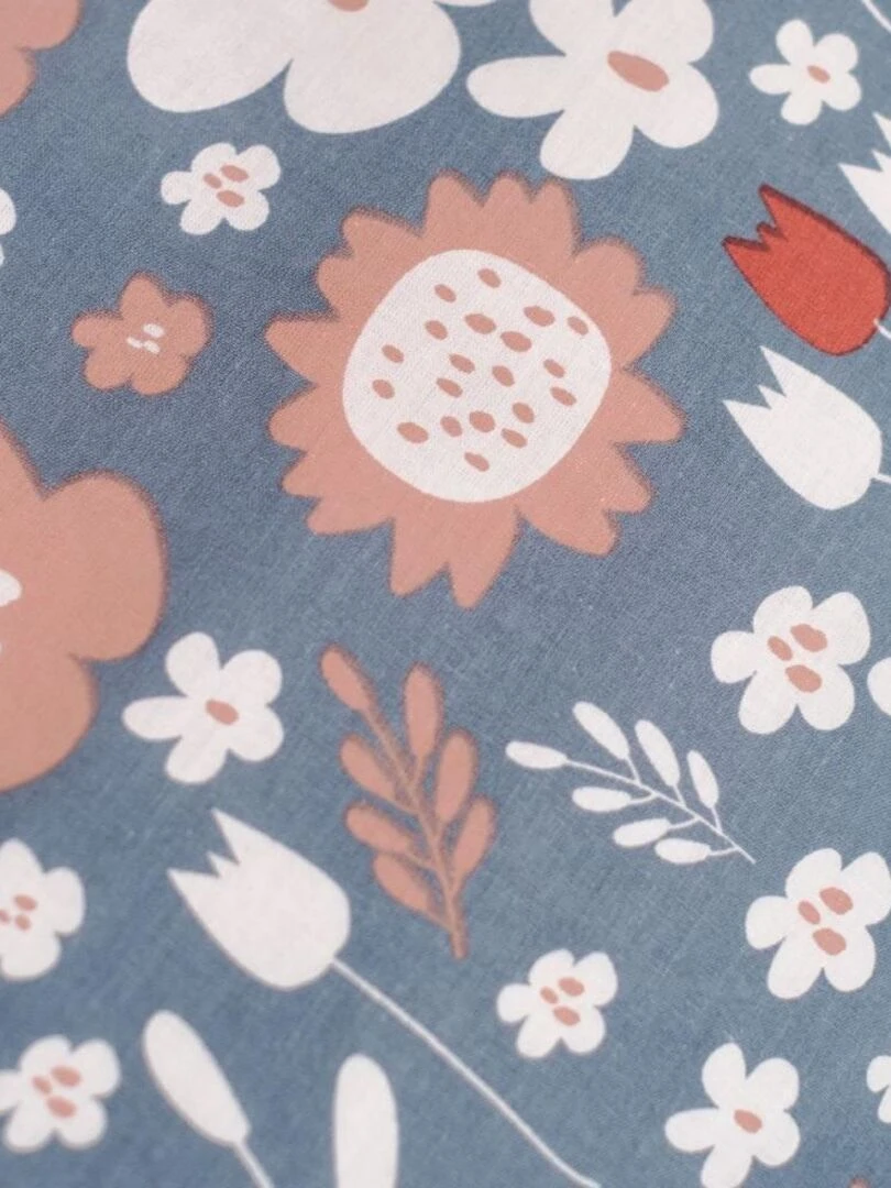 Housse de couette Sunshine 12.2 + taie(s) 100% coton 57 fils Bleu