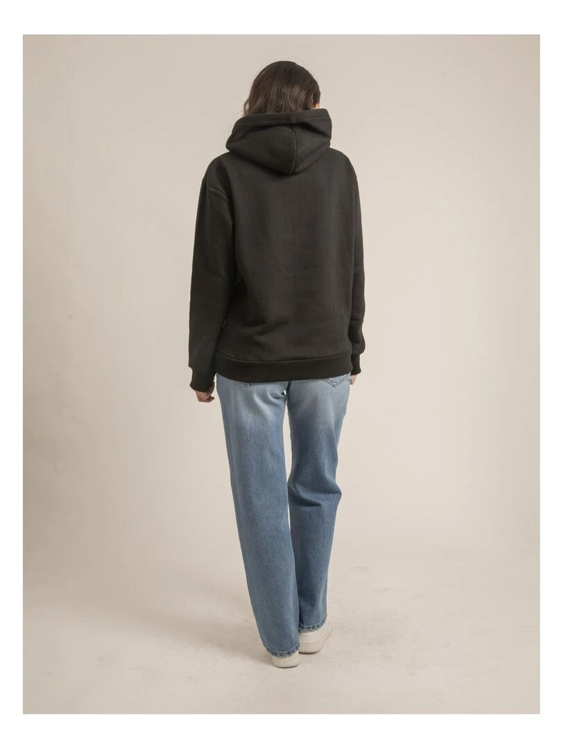 Sweatshirt capuche YZIA Noir