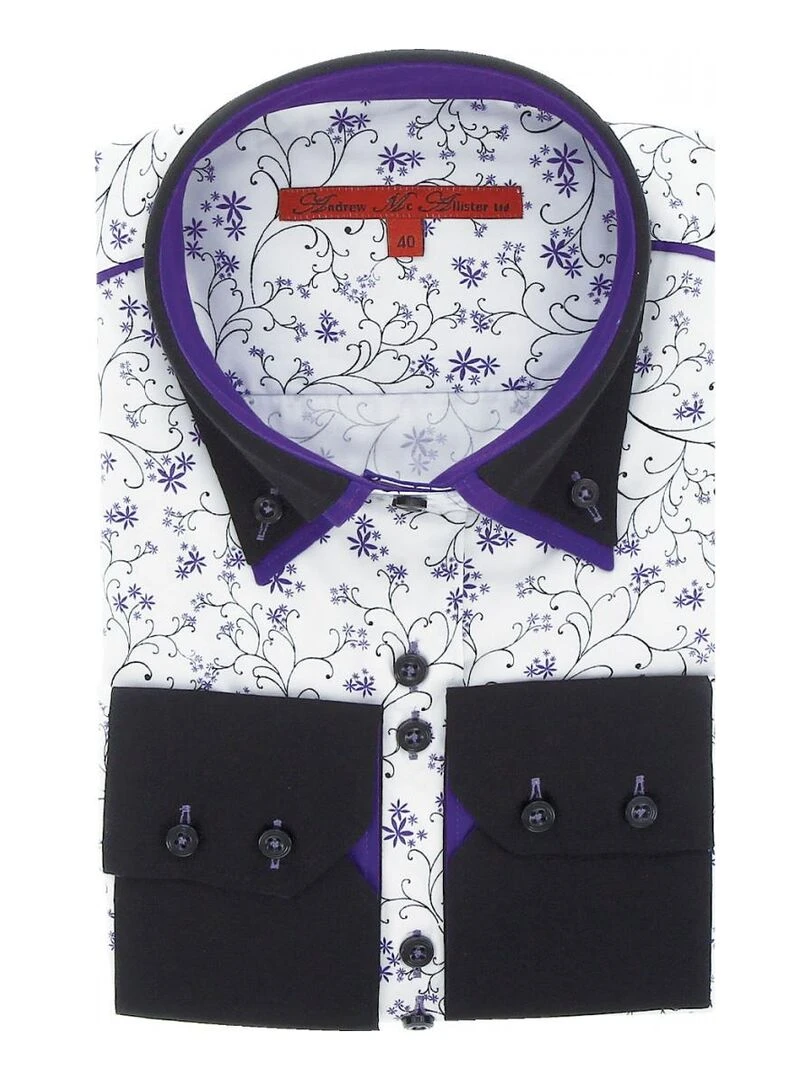Chemise double bouton PENELOPE Blanc