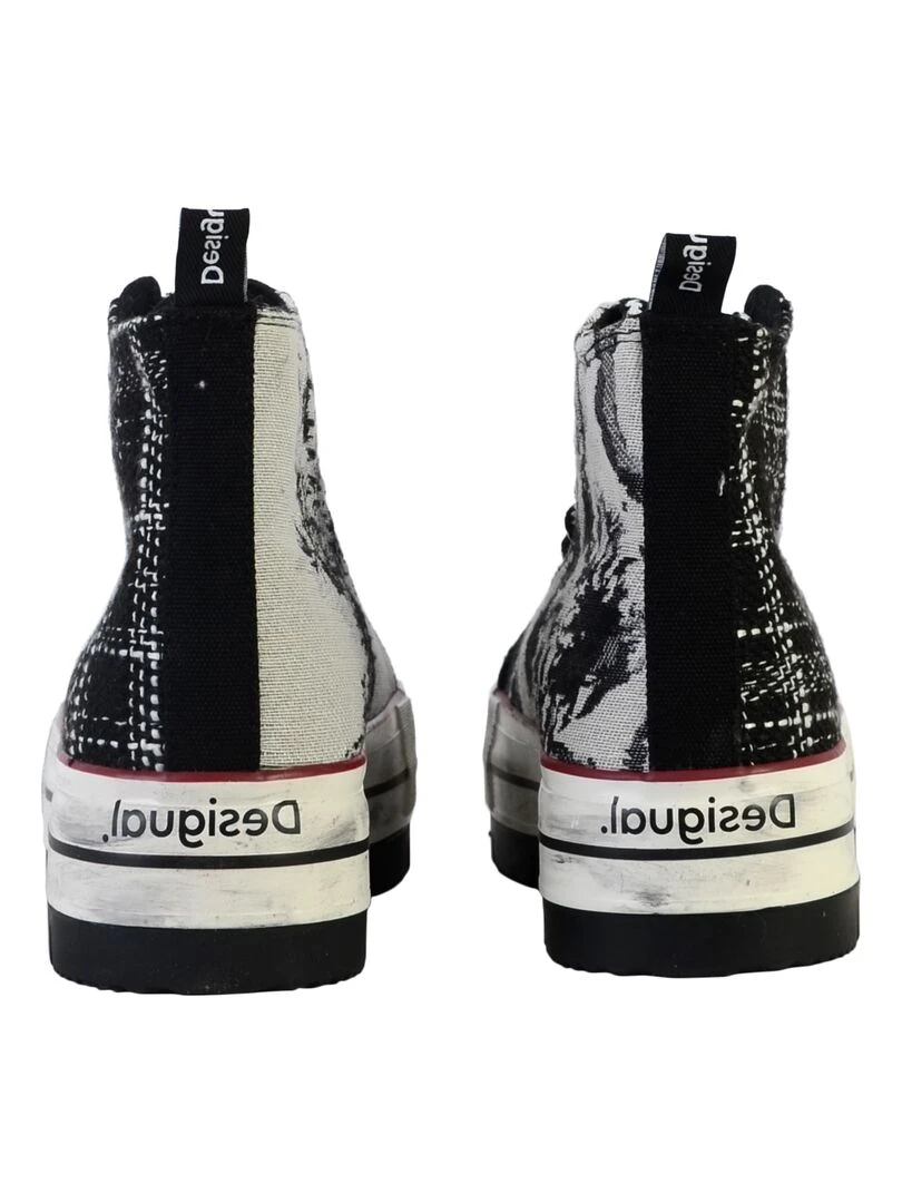 Basket Montante à Lacets Desigual Crush BN   Noir