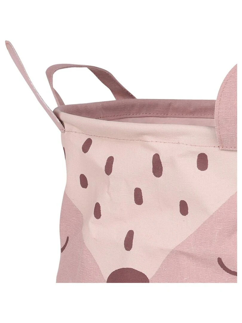 Sac de rangement rond biche Rose clair