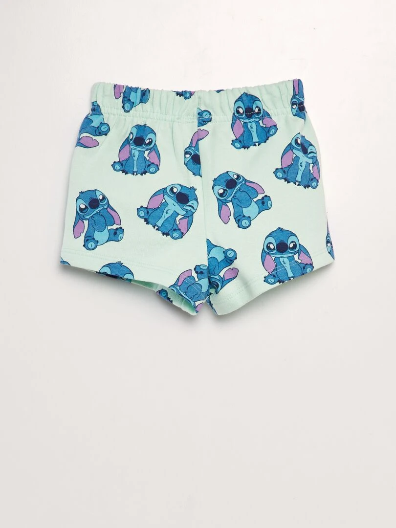 Short 'Stitch' en coton   Bleu