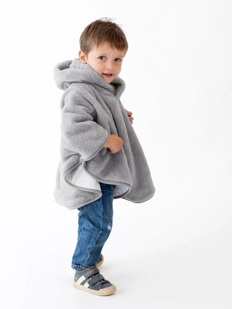 Bemini Poncho de voyage Softy et jersey Gris