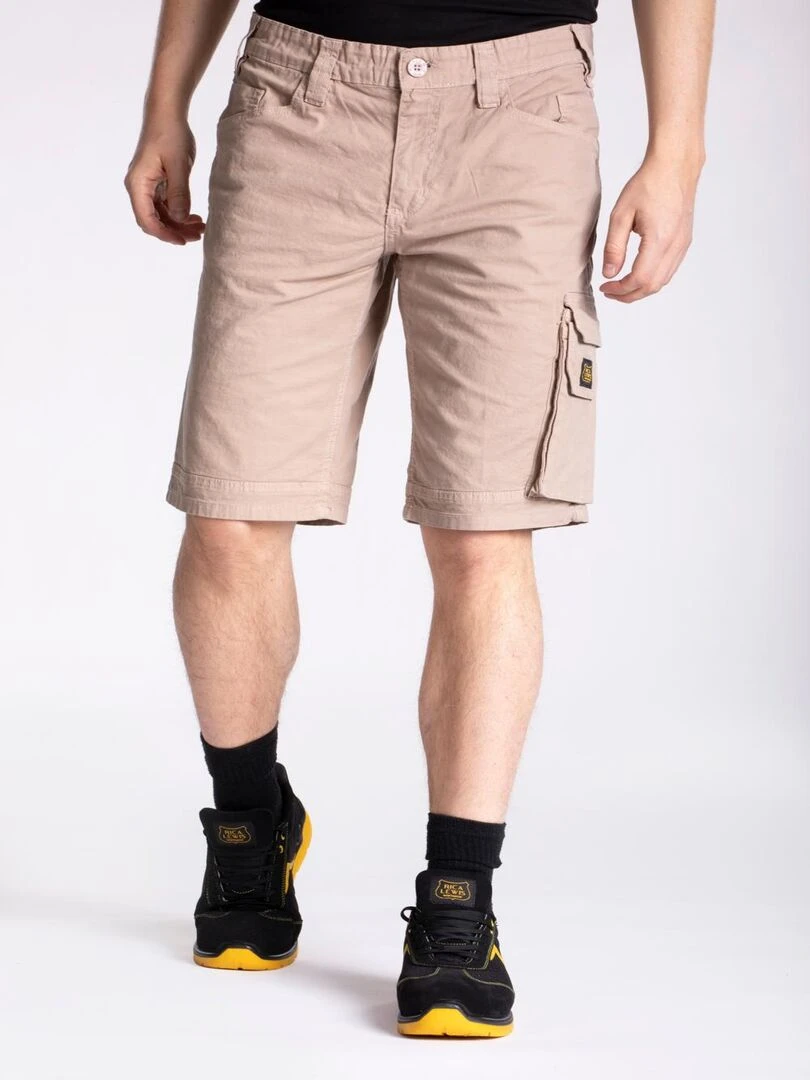 Bermuda de travail stretch SUNJOB 'Rica Lewis' Beige