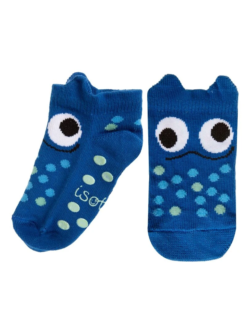 Chaussettes antidérapantes Monstre bleu 19/26 Bleu