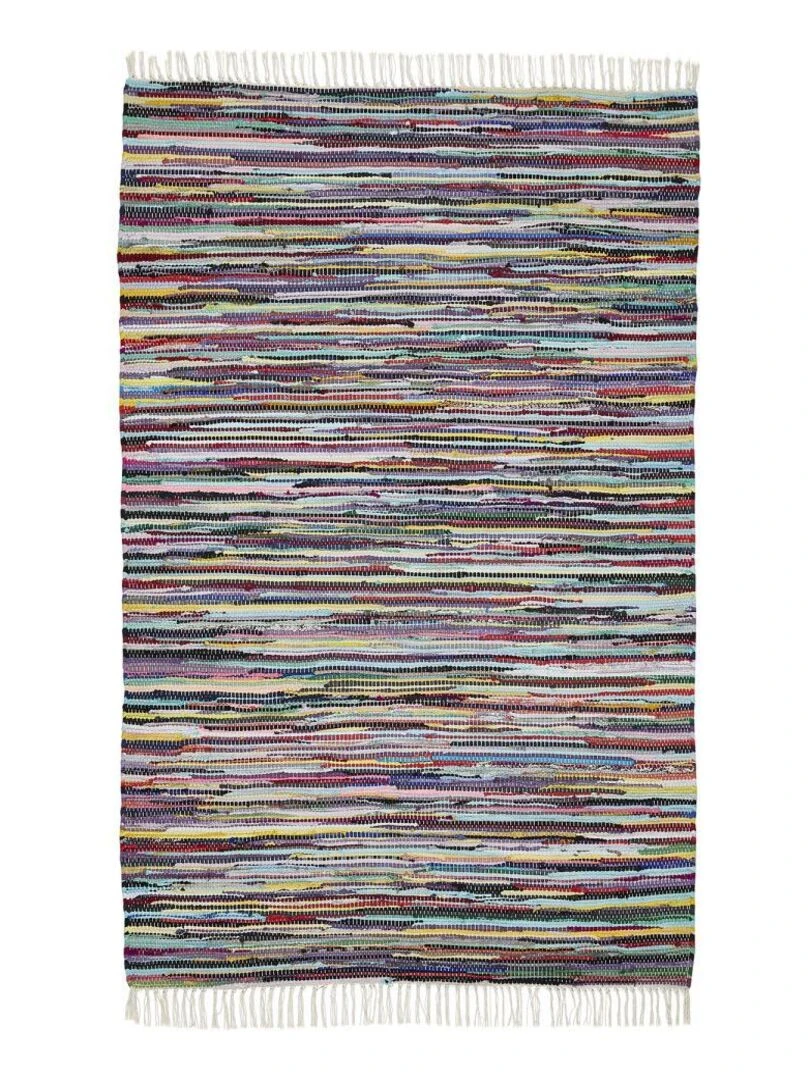 Tapis kilim TIMULTI tissé en coton Multicolore