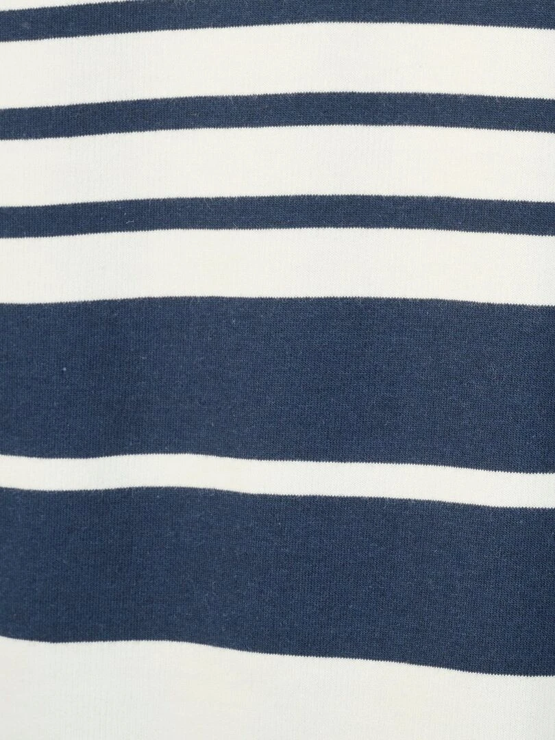 Sweat shirt esprit marinière   Happy D. by Damart   Bleu marine