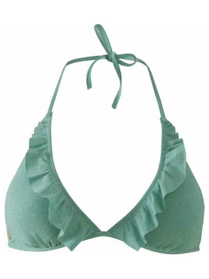 Haut de maillot triangle CARNAVAL Brigitte Bardot Bain Vert