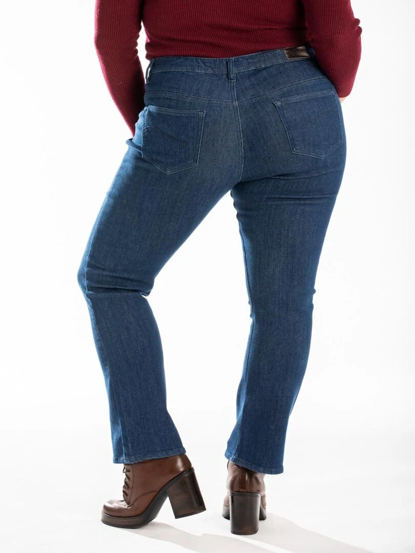 Jeans coupe droite bootcut brut brossé OBBO2 'OBER' Bleu