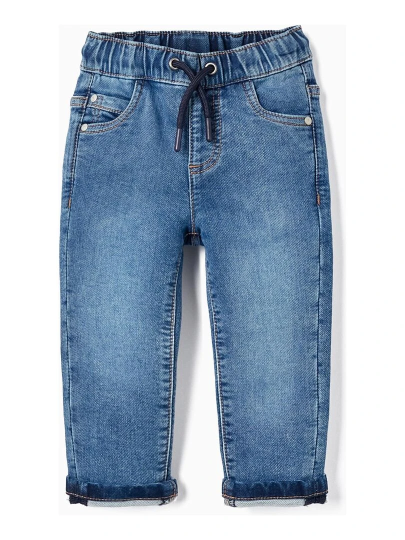 Pantalon de sport en jean pour bébé garçon NATURE TAKEOVER Bleu