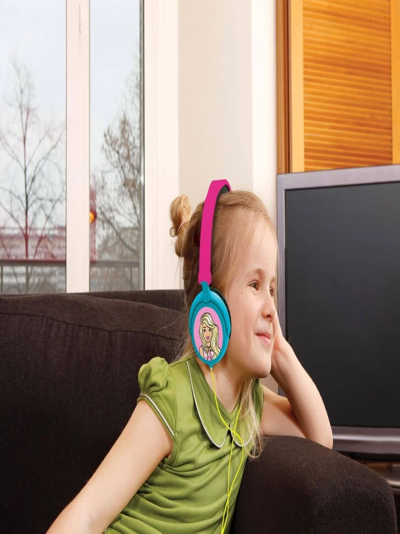 Casque Stéréo Filaire Pliable Pour Enfants Avec Limitation De Volume D'écoute Barbie   N/A