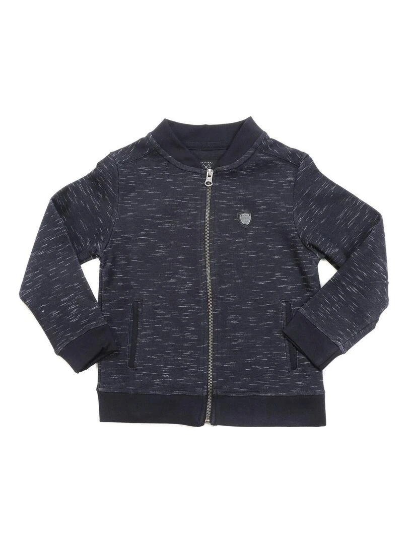 SWEAT ZIPPE WOPTA BOY Bleu marine