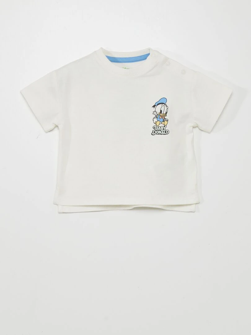 T shirt imprimé 'Donald' Blanc