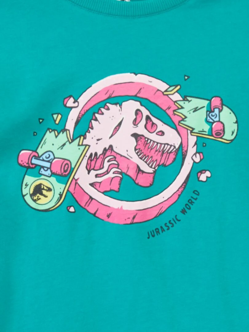 T shirt 'Jurassic Park' Vert