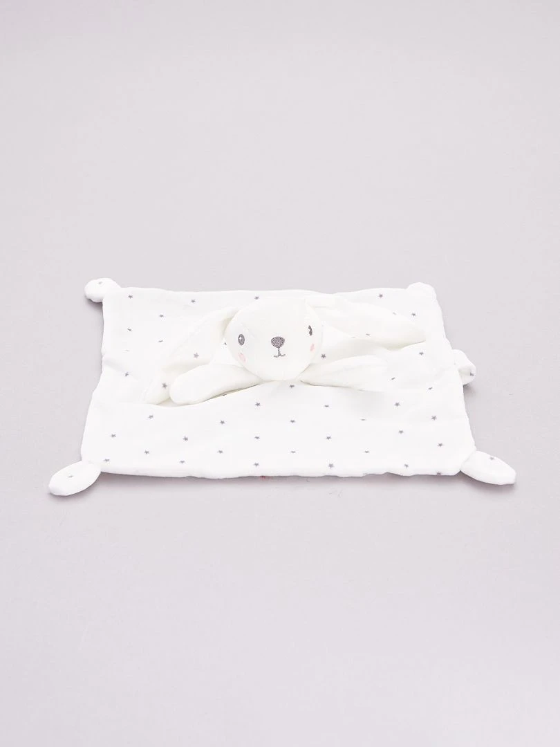 Doudou velours blanc