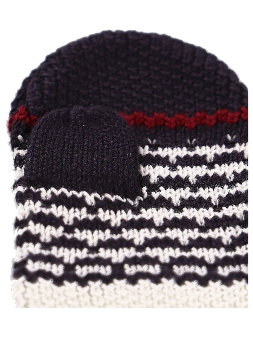 Moufles Rayé Coton   Noukie's   Bleu