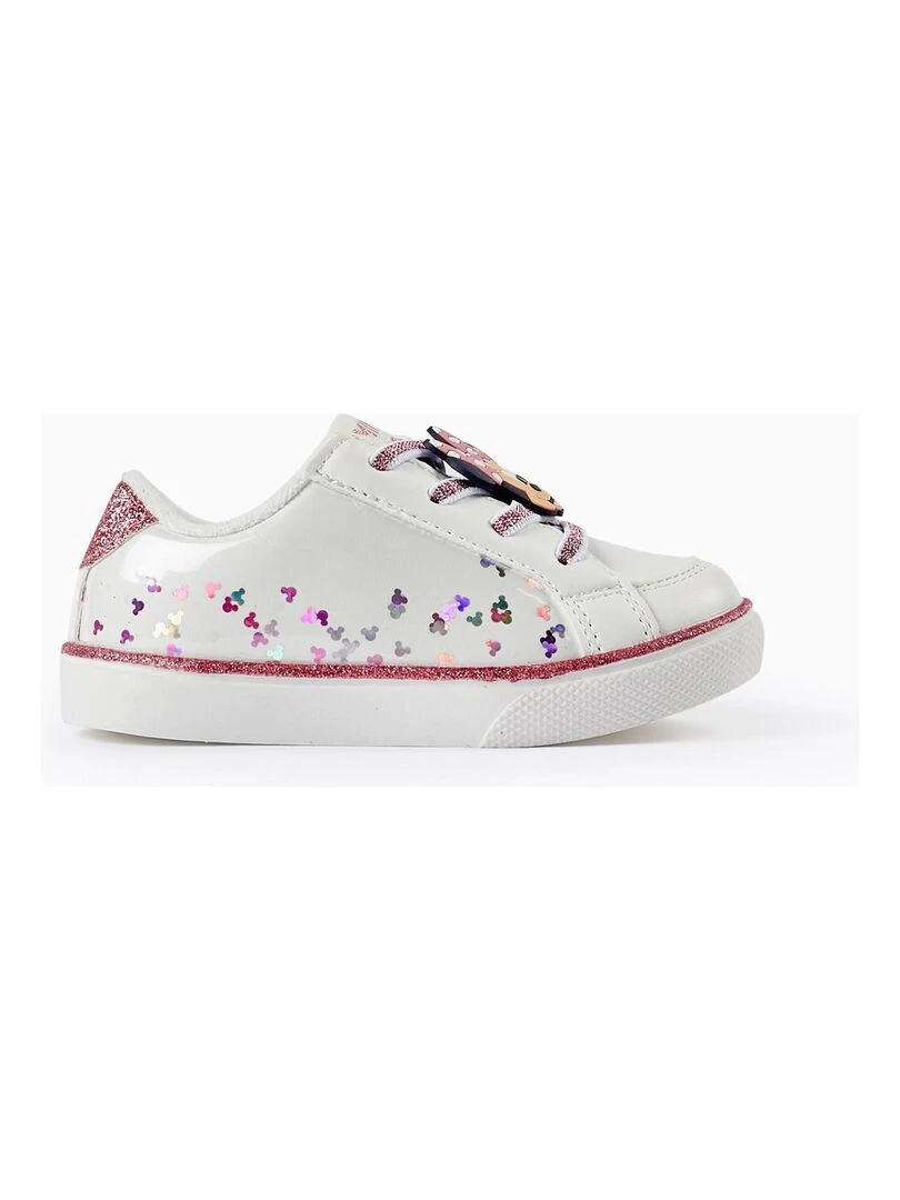 Baskets à paillettes pour bébé fille 'Minnie' MINNIE Blanc