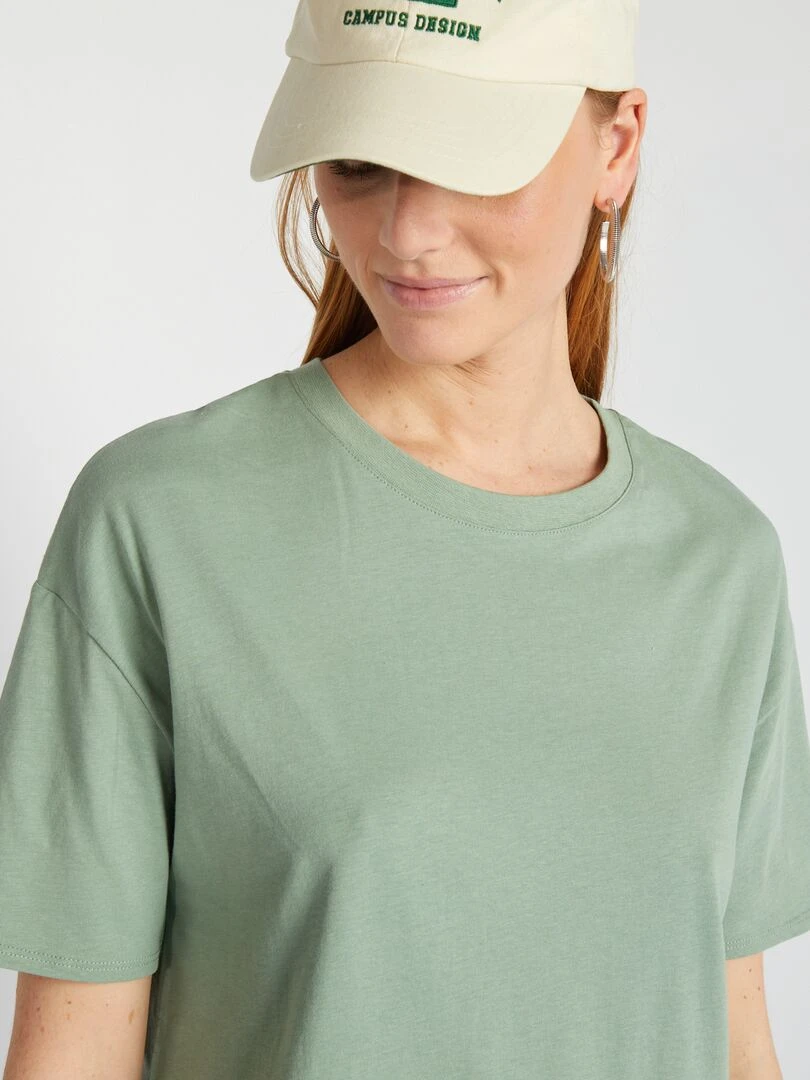 Robe t shirt   Vert