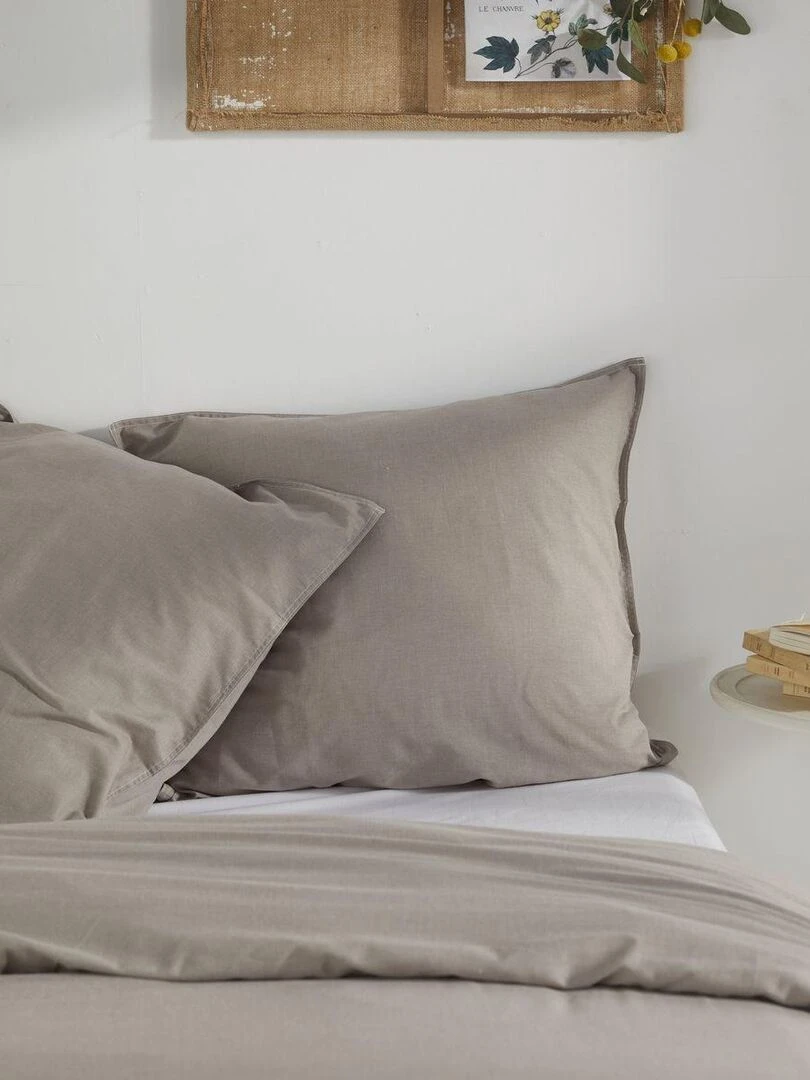Parure de lit uni 'CHARME BERENICE' 'TODAY' Beige