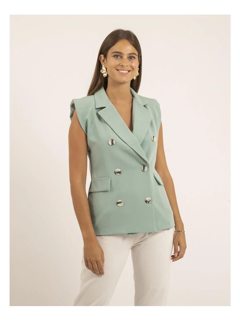 Blazer sans manches UVIDA Vert d'eau