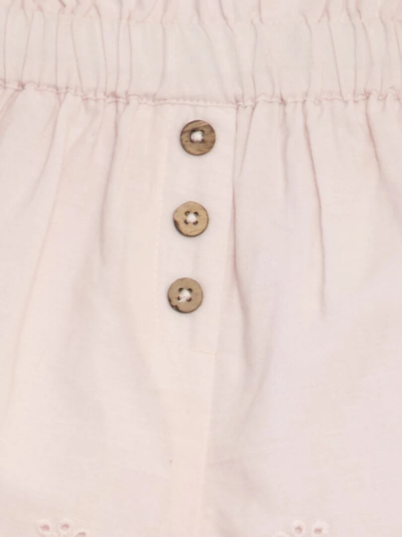 Short en voile coton   Rose