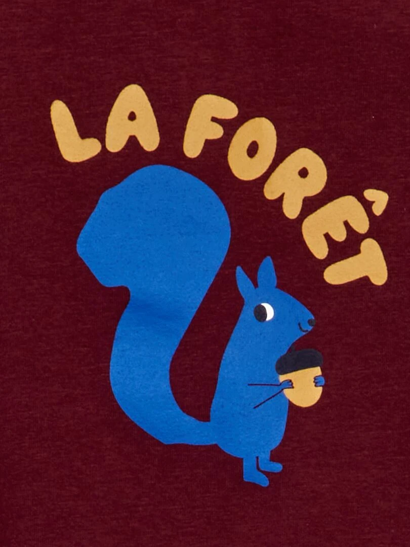 Sous pull avec motif Bordeaux