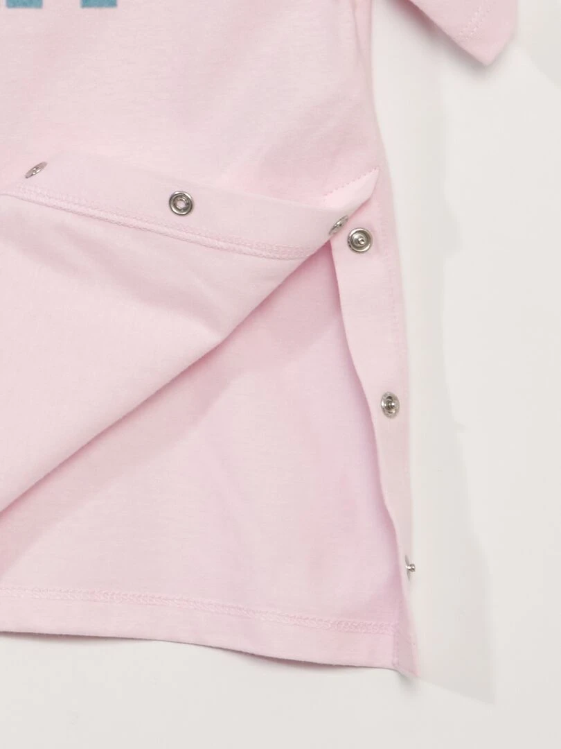 T shirt adaptatif 'Sweet Sunday'   Rose