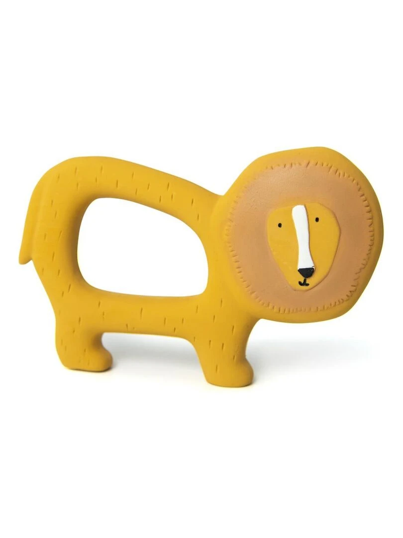 Jouet de prehension en caoutchouc naturel Mr Lion Jaune