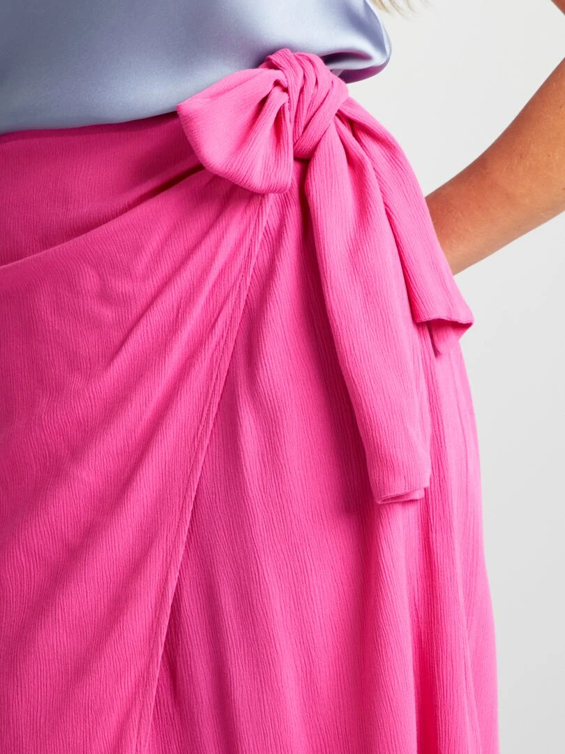 Jupe portefeuille   Rose