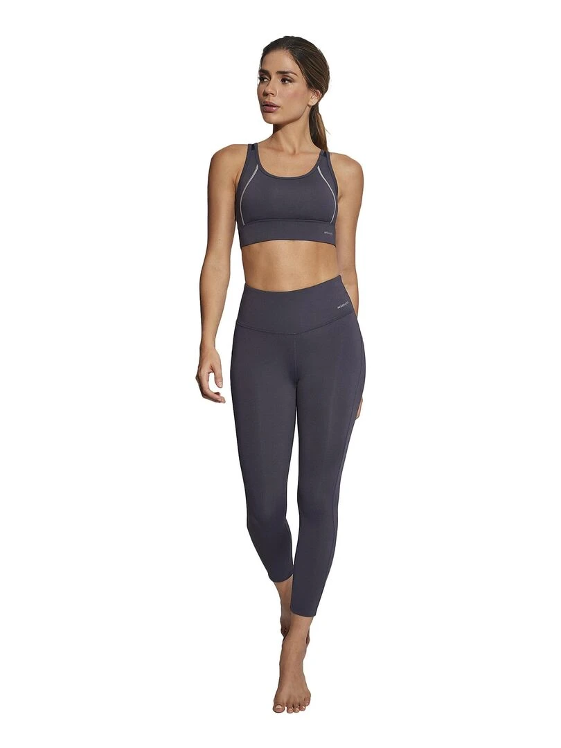 Legging court de sport Tech ST5   Gris