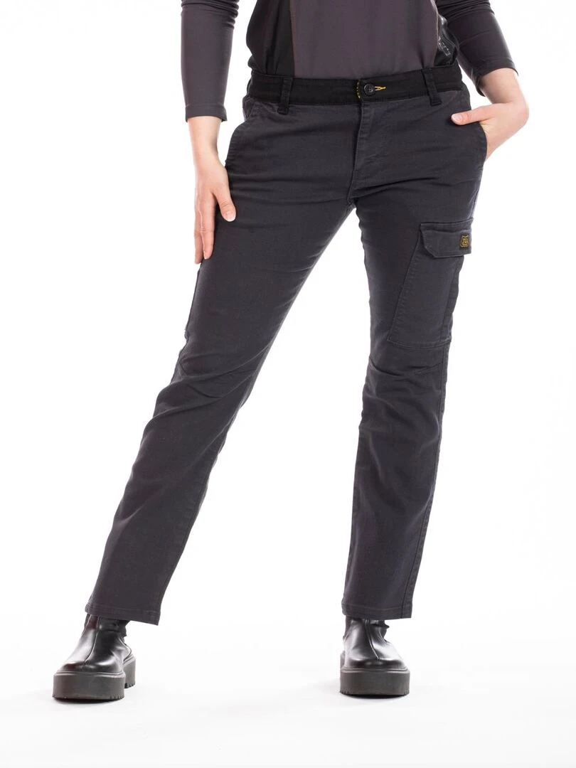Pantalon de travail multi poches stretch BETTYC 'Rica Lewis' gris anthracite