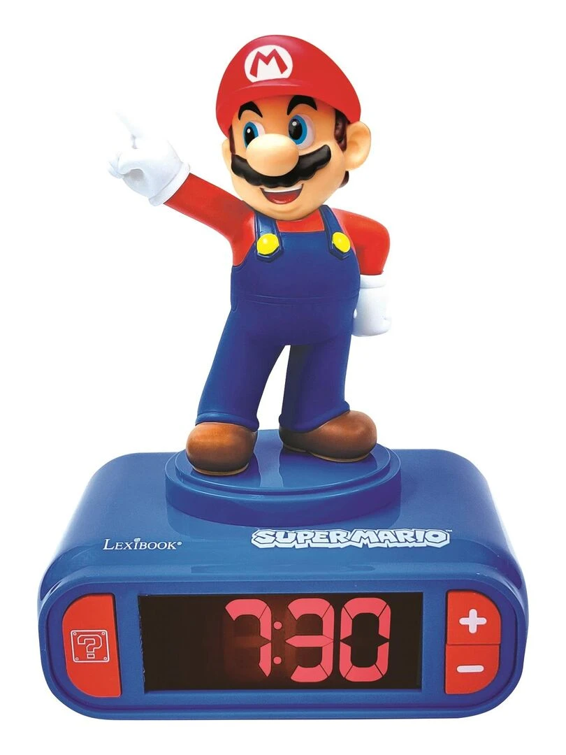 Réveil Super Mario Avec Personnage Mario En 3d Et Sons Du Jeu Vidéo N/A
