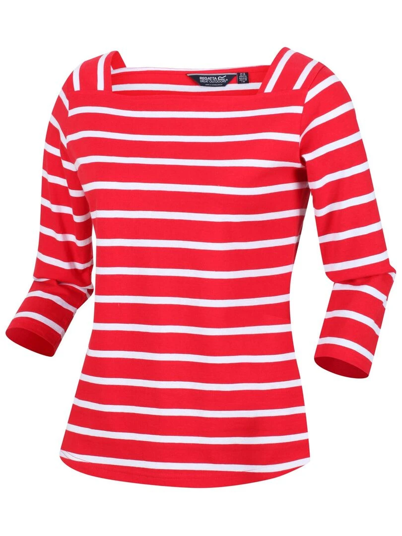 Regatta T shirt POLEXIA Blanc Rouge
