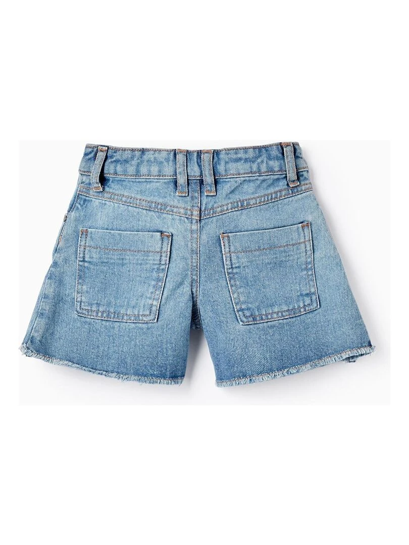 Shorts en jean en coton pour fille SICILIAN DAYS Bleu