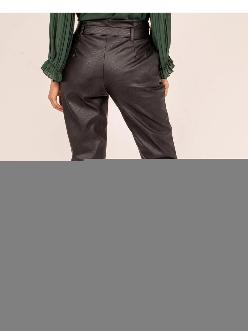Pantalon similicuir EVINA Noir