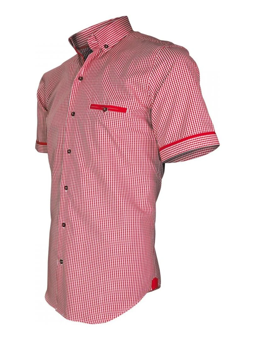 Chemisette vichy PIASTRELLA   Rouge