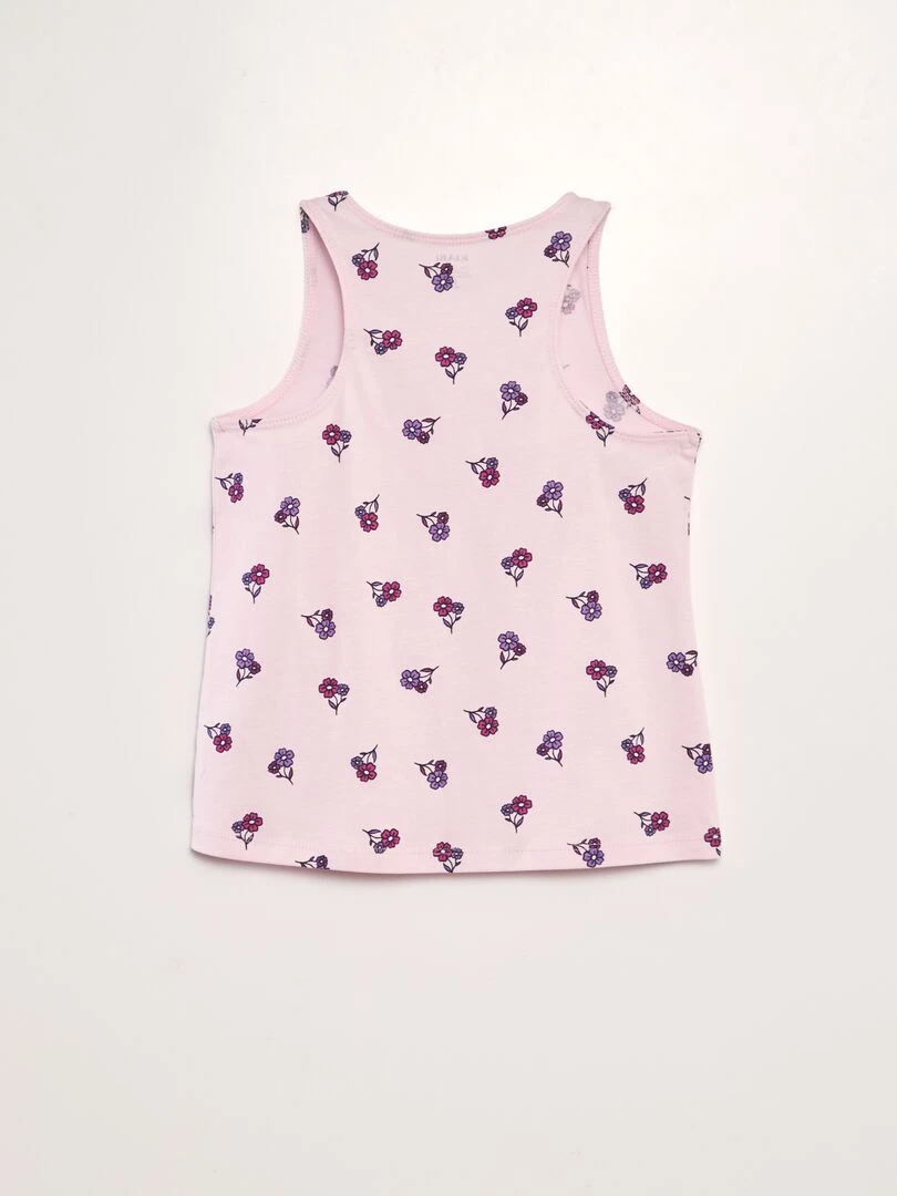 Débardeur imprimé à dos nageur   Rose
