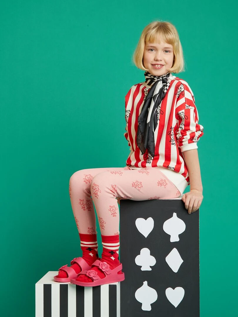 Legging côtelé X Little Bad Wolf   Rose